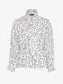 Blouse péplum à imprimé à pois - Blanc - 4