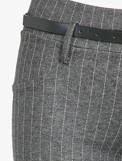 Pantalon slim à rayures - Gris foncé - 3