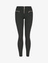 Pantalon skinny à poches zippées en trompe l&