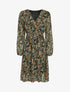 Robe patineuse à imprimé fleurs des champs - Noir - 1