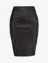 Jupe crayon en simili - Noir - 4