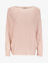 Pull à manches raglan à pompons - Rose pâle - 1