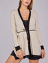 Gilet à pans asymétrique - Beige - 5