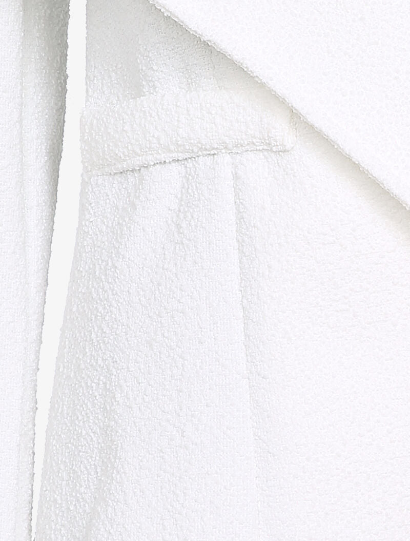 Veste molletonnée à pans asymétriques - Blanc - 3