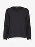 Top à empiècements broderies anglaise - Noir - 1