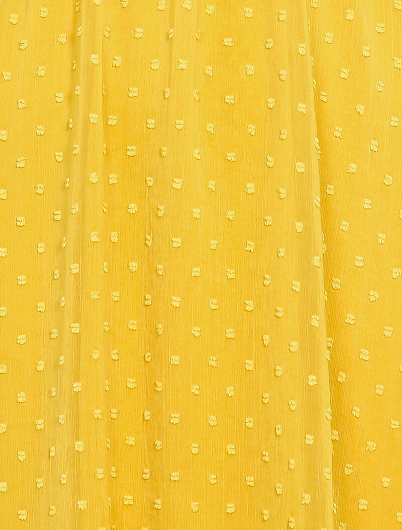 Robe patineuse en plumetis - Jaune - 3