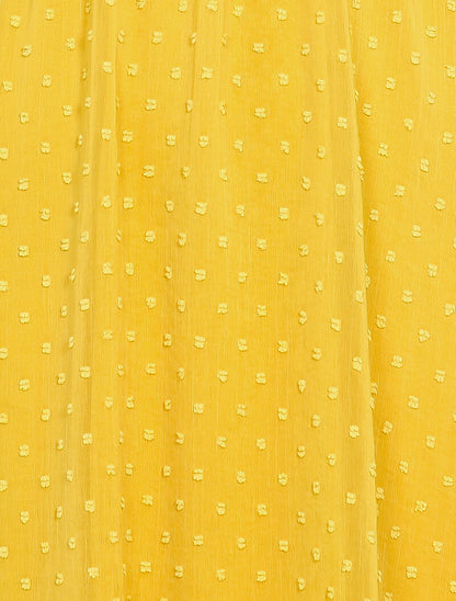 Robe patineuse en plumetis - Jaune - 3