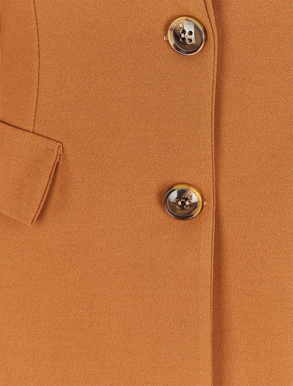 Blazer droit oversize - Camel - 3