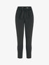 Pantalon coupe carotte à ceinture intégrée - Noir - 3