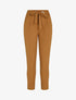 Pantalon coupe carotte à ceinture intégrée - Camel - 3