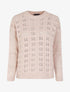 Pull ajouré en maille - Rose - 4