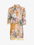Robe fluide imprimé tropical - Jaune - 4