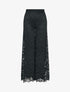 Pantalon extra long en dentelle - Noir - 4