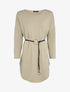 Robe pull oversize à manches dolman - Beige - 4