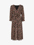 Robe longue bohème à imprimé fleuri - Noir - 1