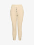 Pantalon 7/8 à taille élastiquée - Beige - 1