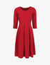 Robe patineuse effet drapé - Lie de vin - 4