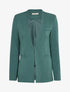 Blazer long uni - Bleu pétrole - 3