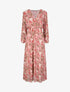 Robe longue à imprimé roses - Rose - 4