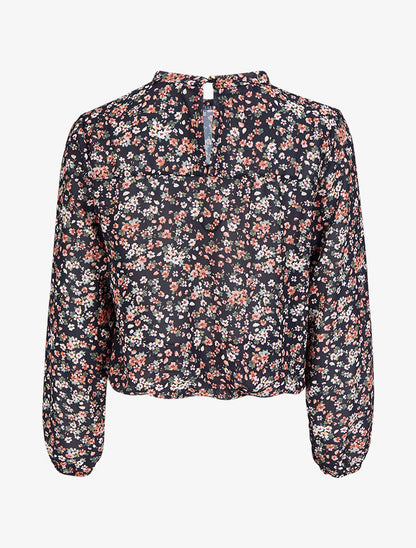 Top boule à imprimé fleurs d&