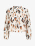 Blouse fluide à imprimé - Blanc - 4