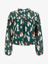 Blouse fluide à imprimé - Vert - 4