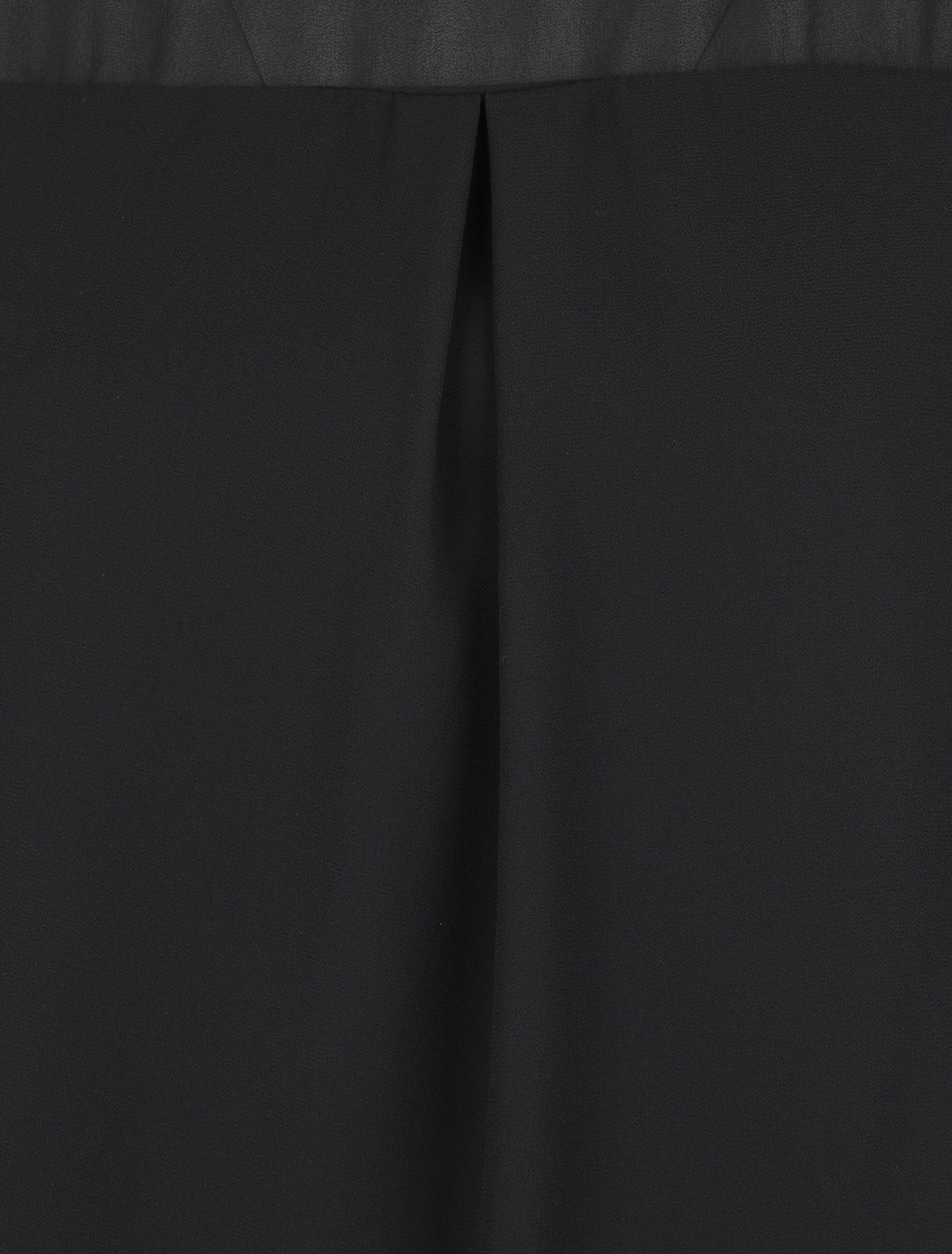 Blouse en voile unie - Noir - 3