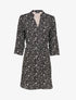Robe patineuse à imprimé moucheté - Noir - 1
