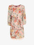 Robe patineuse à imprimé fleurs sauvages - Rose - 4