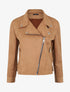 Perfecto suédé à zips stylisés - Camel - 4