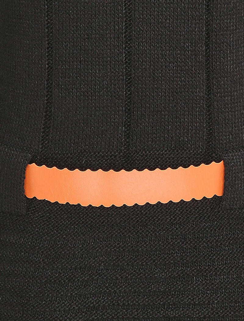 Pull à col roulé long en maille - Noir - 3