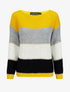 Pull color block à détails irisés - Jaune - 4
