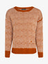 Pull à imprimé spirales stylisées - Rouille - 4