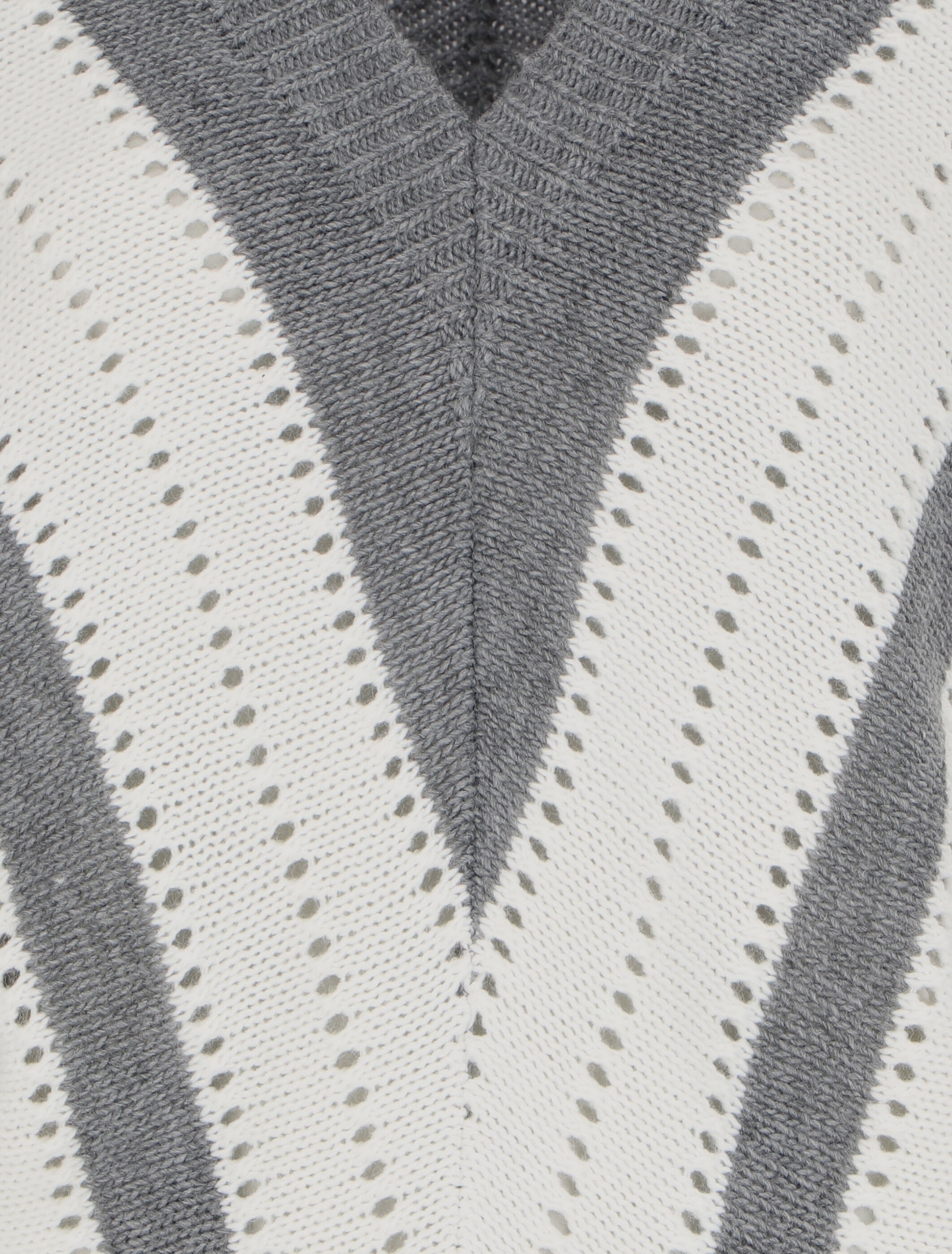 Pull oversize à rayures - Gris - 3