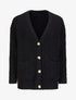 Gilet en maille tricot uni - Noir - 1