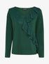 Top ample à empiècement dentelle - Vert - 4
