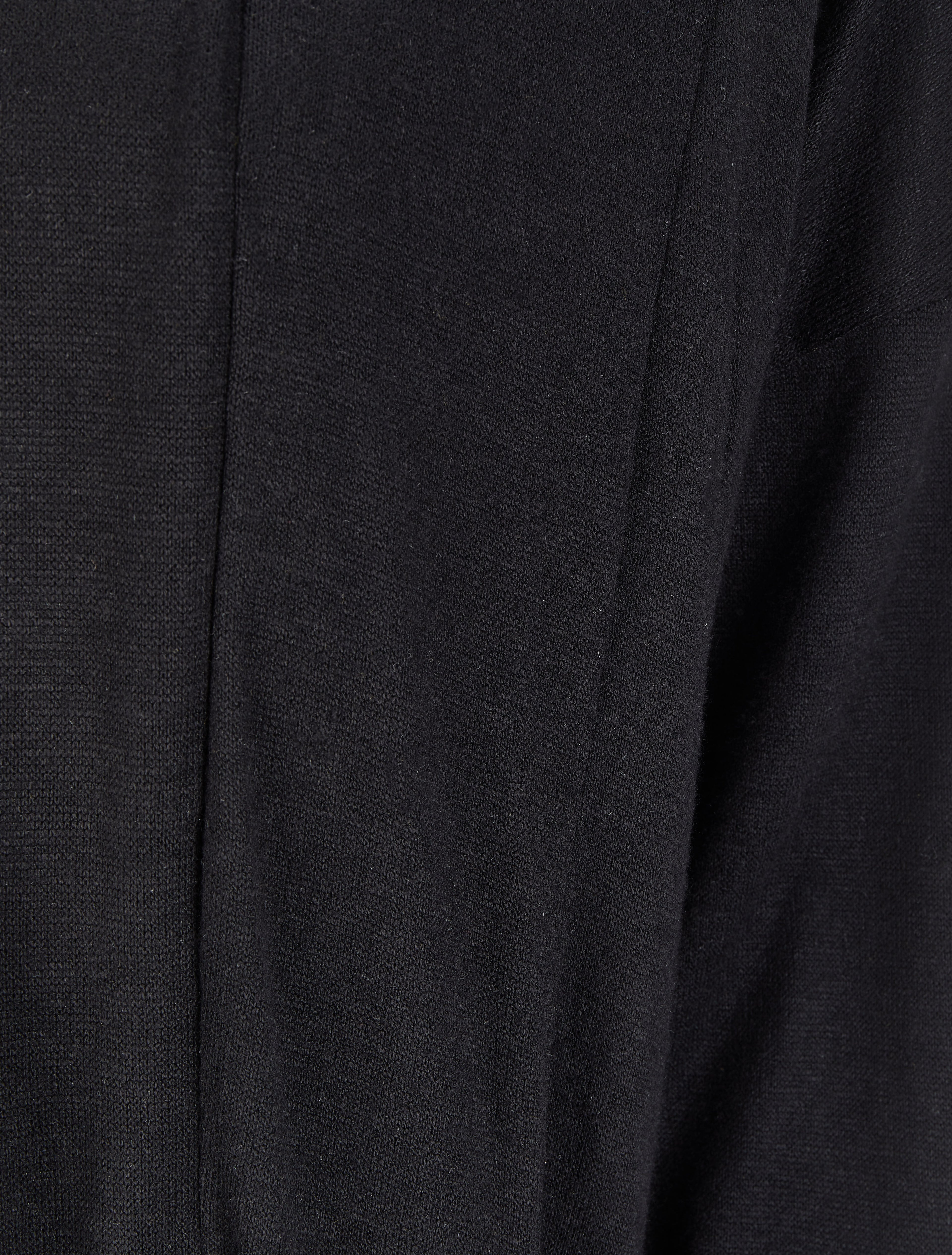Gilet mi-long ouvert - Noir - 3