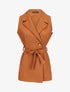 Blazer sans manches avec ceinture - Camel - 4