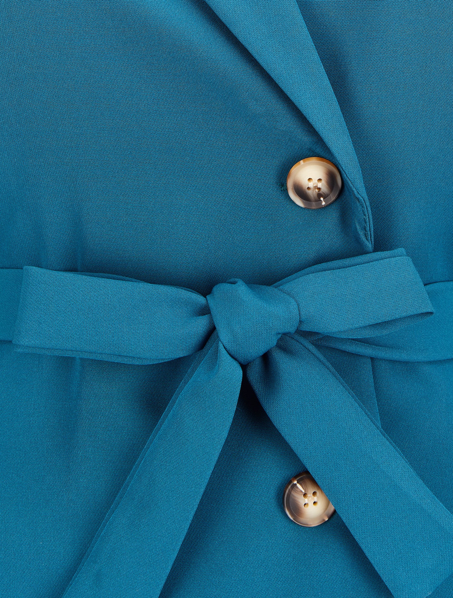Blazer sans manches avec ceinture - Bleu - 3