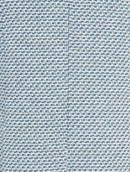 Veste effet tweed à poches décoratives - Bleu - 3