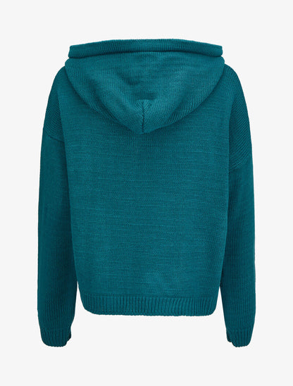 Sweat à capuche - Bleu pétrole - 2