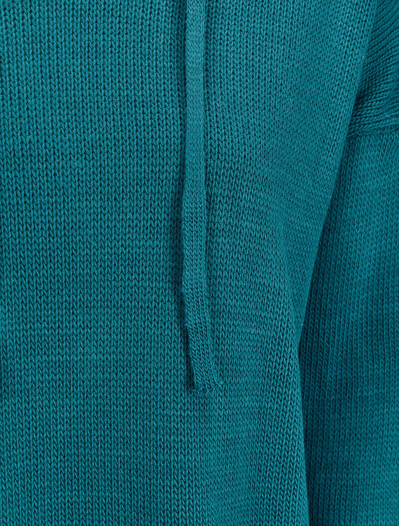 Sweat à capuche - Bleu pétrole - 3