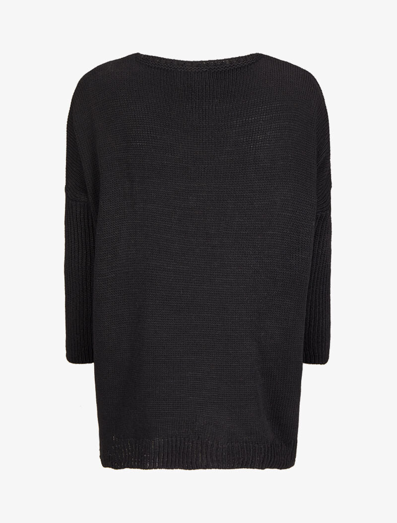 Pull "rock" oversize - Noir - 2