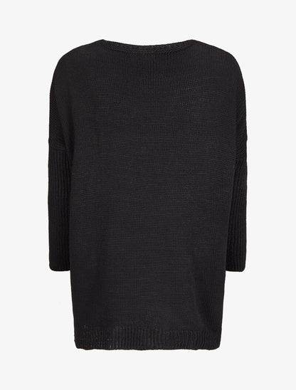Pull "rock" oversize - Noir - 2
