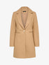 Manteau mi-long en laine mélangée - Camel - 1