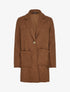 Manteau mi-long effet laine bouclette - Marron - 1