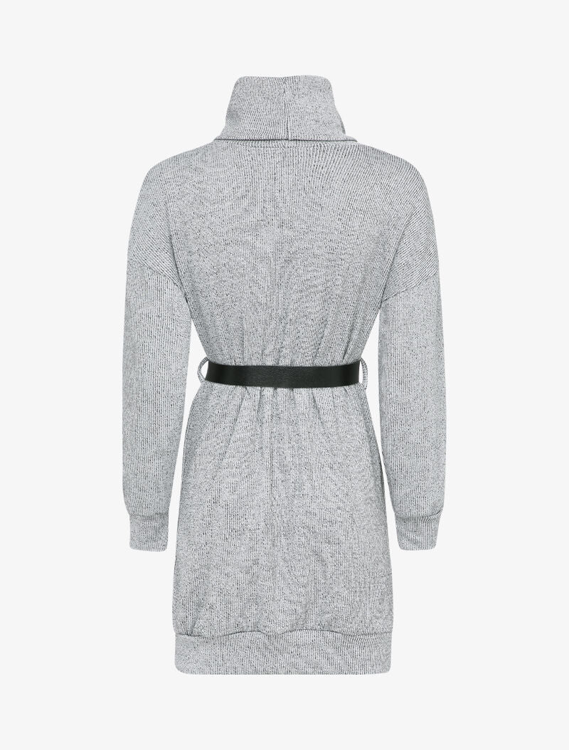 Robe pull à col roulé - Gris - 2