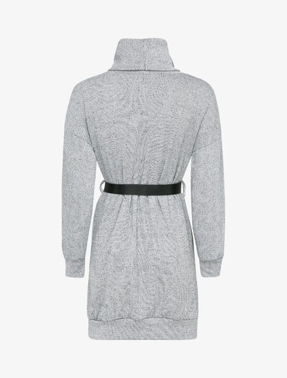 Robe pull à col roulé - Gris - 2