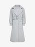 Manteau long à manches ballon - Gris clair - 1