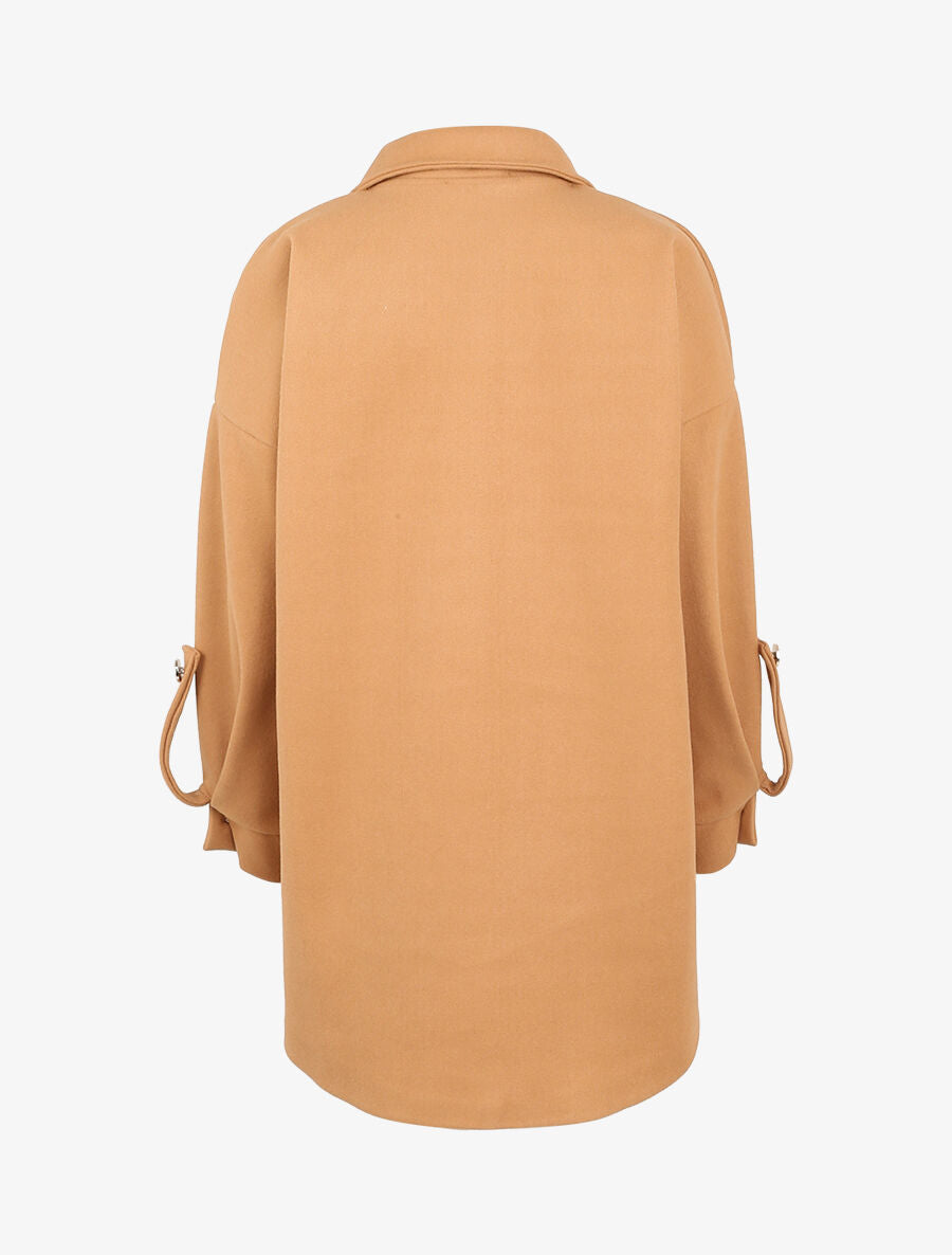 Veste à détails dorés - Camel - 2